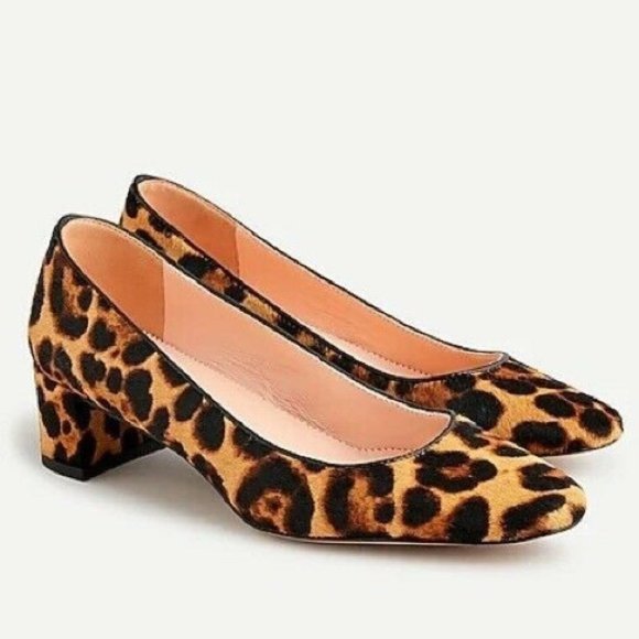J. Crew Shoes - J. Crew KATE LEOPARD CALF SKIN LEATHER PUMPS HEELS